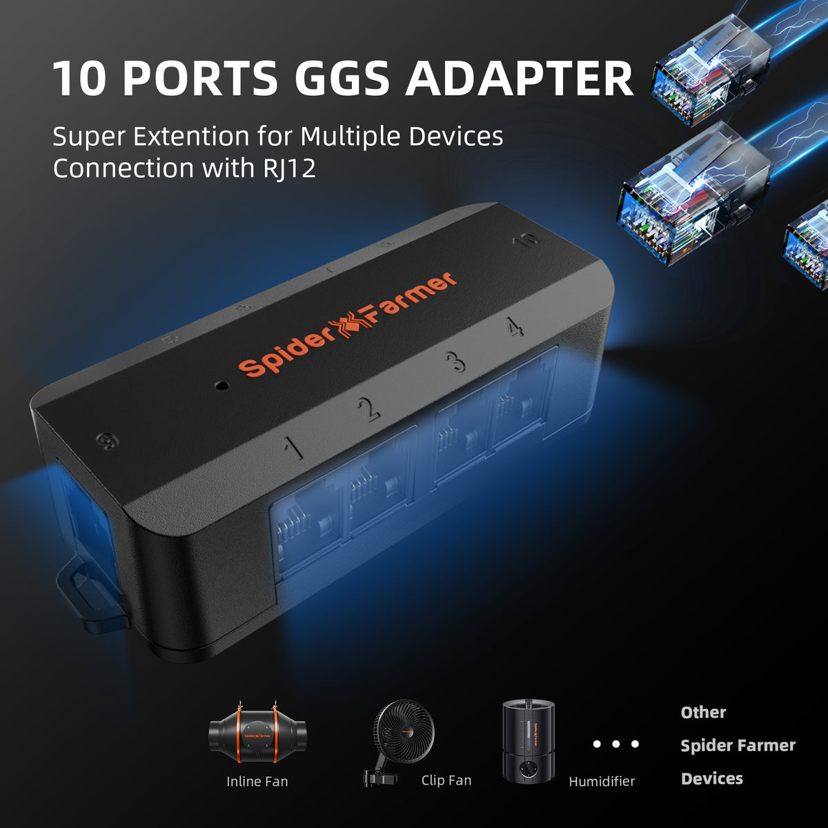 
                  
                    Spider Farmer GGS Climate Controller +Sensorpro Kits: Temperature, Humidity, PPFD, DLI, CO₂, VPD Monitoring, Scheduling, Data Tracking, Bluetooth & WiFi for Optimized Climate Management
                  
                