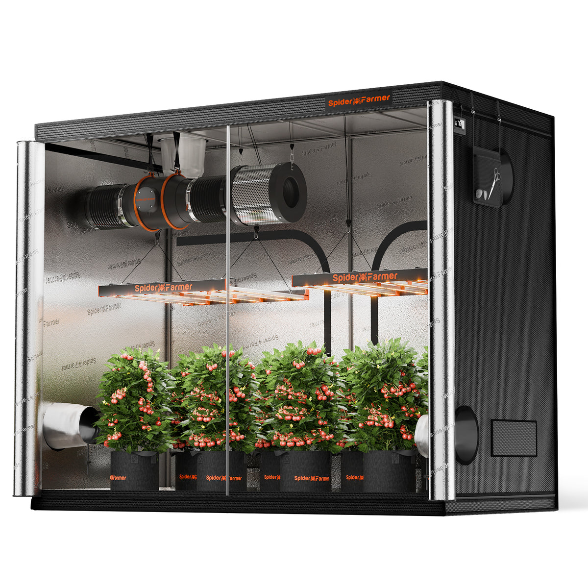 
                  
                    Spider Farmer 240x120x200 cm Indoor Growzelt 1680D
                  
                