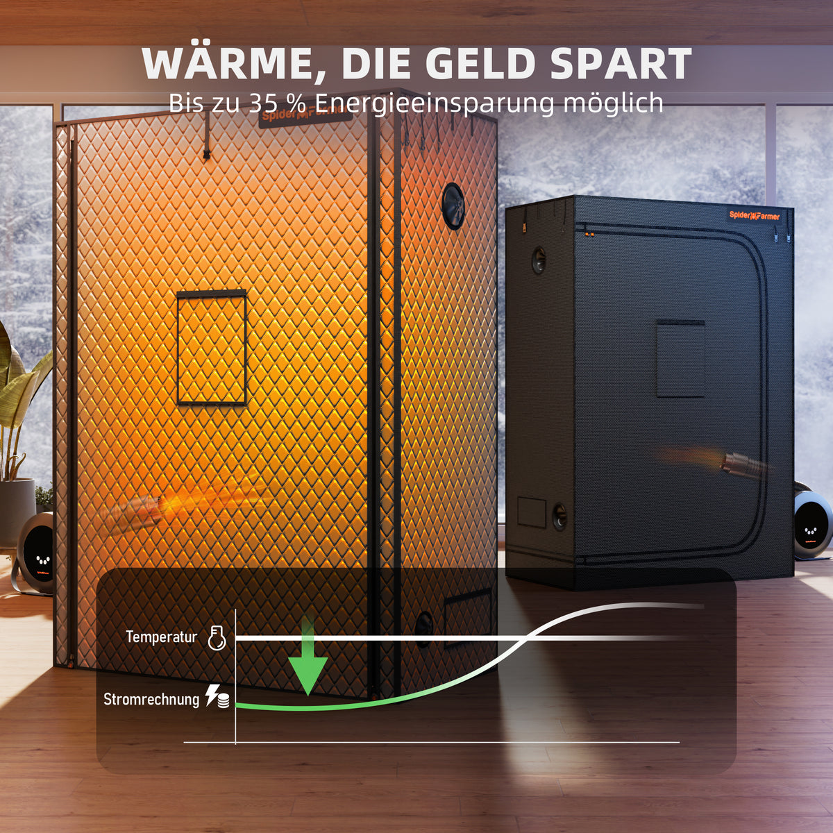 
                  
                    70x140cm Grow Tent Insulation Cover for Winter – Thermal Liner with Insulation Layer, Observation Window and Ventilation Holes, Optimized for Heat Retention and Energy Efficiency
                  
                