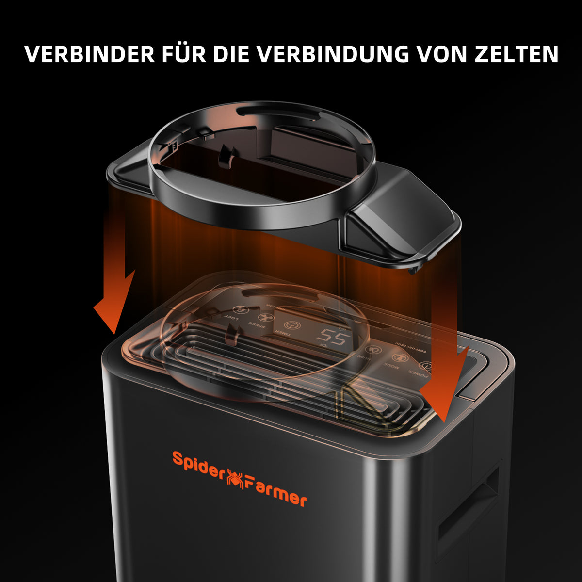 
                  
                    Spider Farmer® 32-Pint Dehumidifier | Luftentfeuchter | Déshumidificateur – Smart APP Control with RJ12 Cable & Drain Hose / mit Ablaufschlauch / avec tuyau de vidange,Ideal for Grow Tent & Grow Room
                  
                