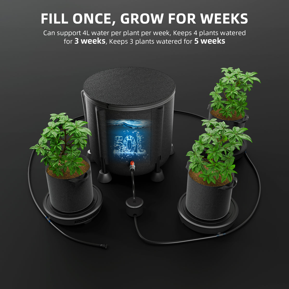 
                  
                    Spider Farmer 3-Pack Gravity-Fed Silent Self-Watering System Kits – No Pump, For Indoor Grow Tents & Greenhouses (Schwerkraft-Bewässerung, Leise)
                  
                