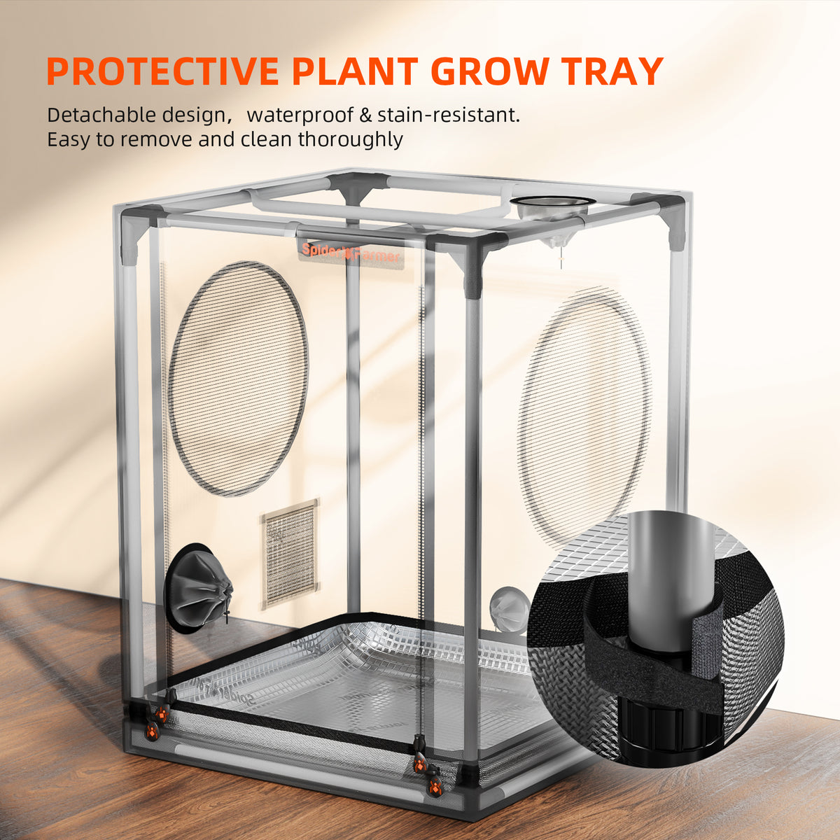 
                  
                    Spider Farmer 60x60x80cm Indoor Mini Grow Tent 2000D Oxford Cloth High Reflective Cloning Growzelt Seedling Vegetable Grow Box
                  
                