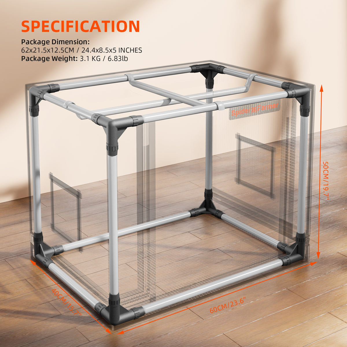 
                  
                    Spider Farmer 60x40x50cm Indoor Mini Grow Tent 2000D Oxford Cloth High Reflective Cloning Growzelt Seedling Vegetable Grow Box
                  
                
