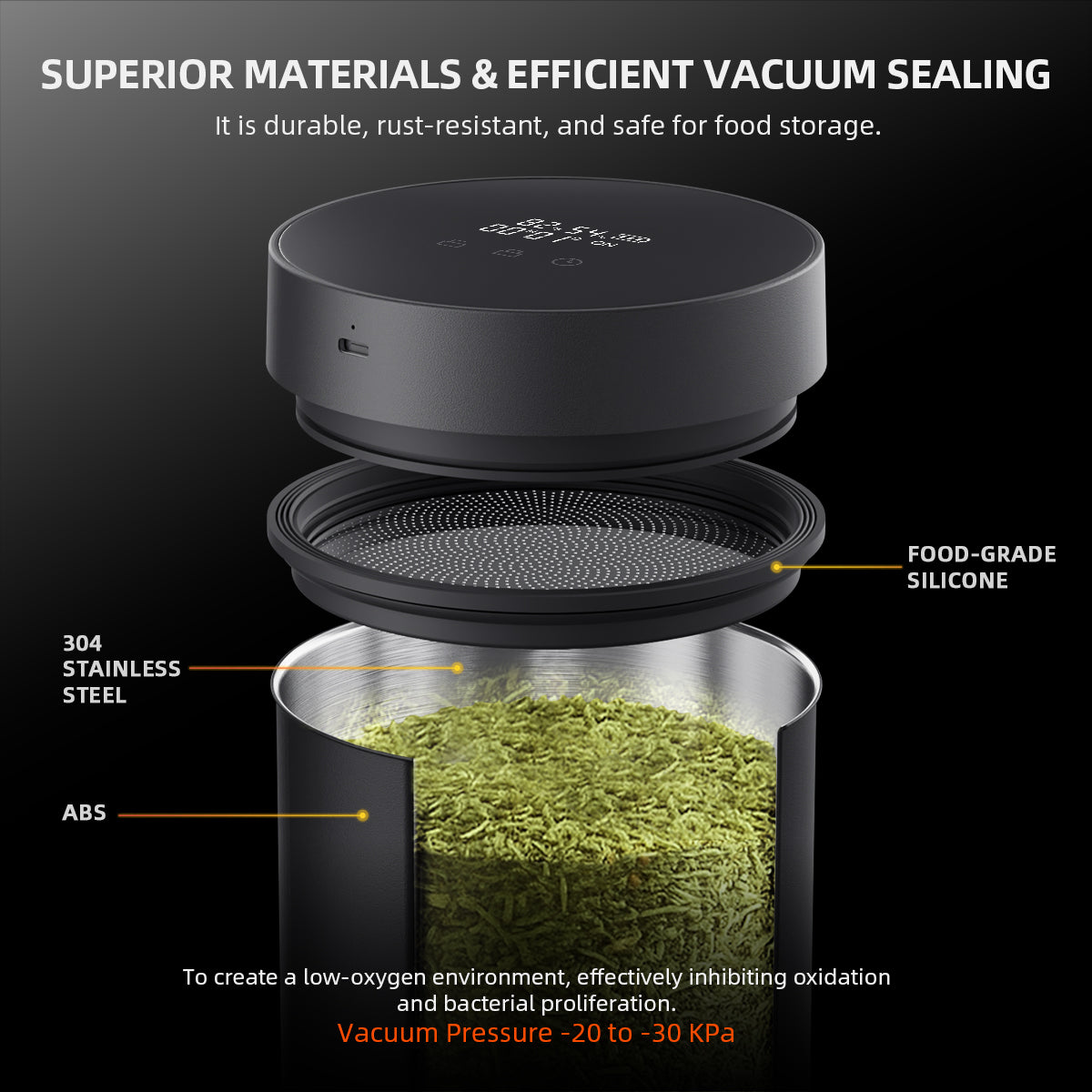 
                  
                    Spider Farmer®2L Auto-Cure Smart Jar | Portable Vacuum Seal Curing Jar with Smart Lid | 4 Pcs 2-Way 62% Humidity Packs | Wide Mouth and Flat Bottom | Curing and Fresh Storage for Coffee, Herb, Mushrooms,Spices, Flower,Foods
                  
                