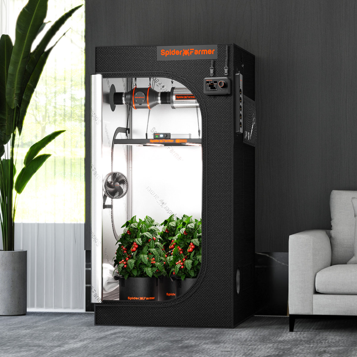 
                  
                    Spider Farmer 90x90x180cm Indoor Grow Tent 1680D High reflective Grow Box Hydroponic Plant Room for Optimal Plant Growth & Climate Control
                  
                