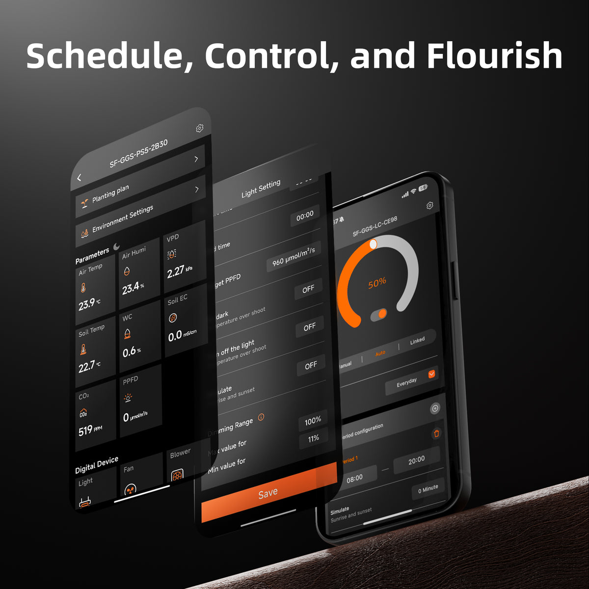 
                  
                    Spider Farmer GGS Climate Controller +Sensorpro Kits: Temperature, Humidity, PPFD, DLI, CO₂, VPD Monitoring, Scheduling, Data Tracking, Bluetooth & WiFi for Optimized Climate Management
                  
                