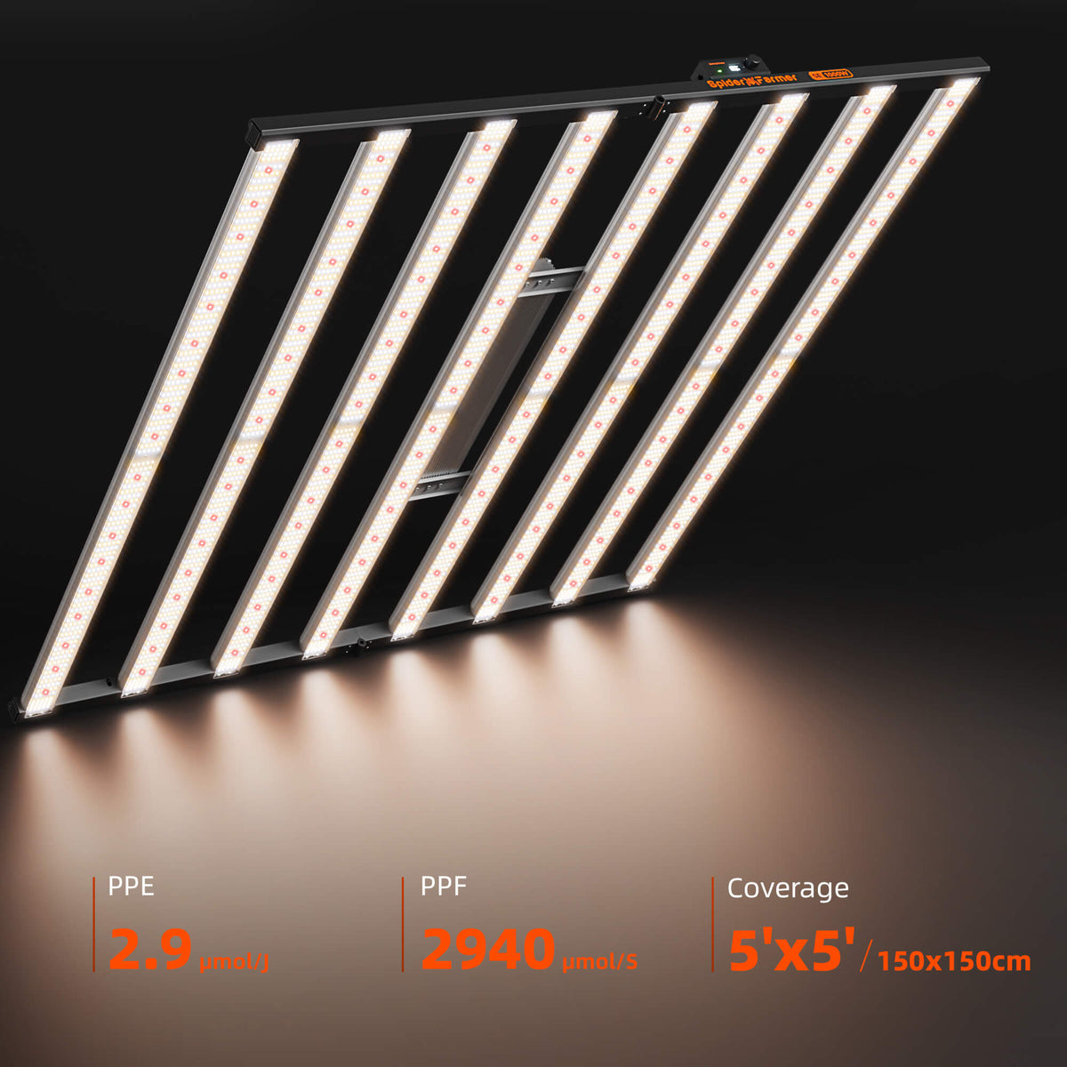 
                  
                    Spider Farmer 150x150cm Complete Grow Tent Kit I SE1000W LED Grow Light I 6-Inch Inline Fan with GGS Controller Kits
                  
                