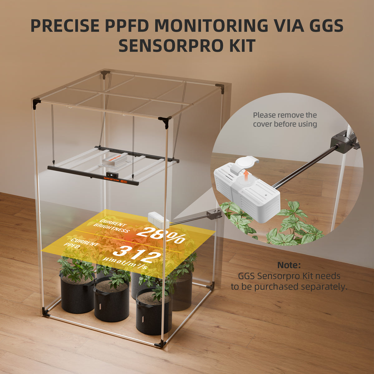 
                  
                    Spider Farmer GGS Climate Controller +Sensorpro Kits: Temperature, Humidity, PPFD, DLI, CO₂, VPD Monitoring, Scheduling, Data Tracking, Bluetooth & WiFi for Optimized Climate Management
                  
                