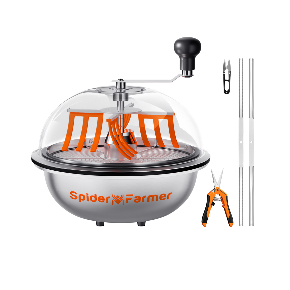 
                  
                    Spider Farmer 13” (Ø 33 cm) Bud Leaf Bowl Trimmer,Twist Spin Cut with Clear Visibility Dome
                  
                