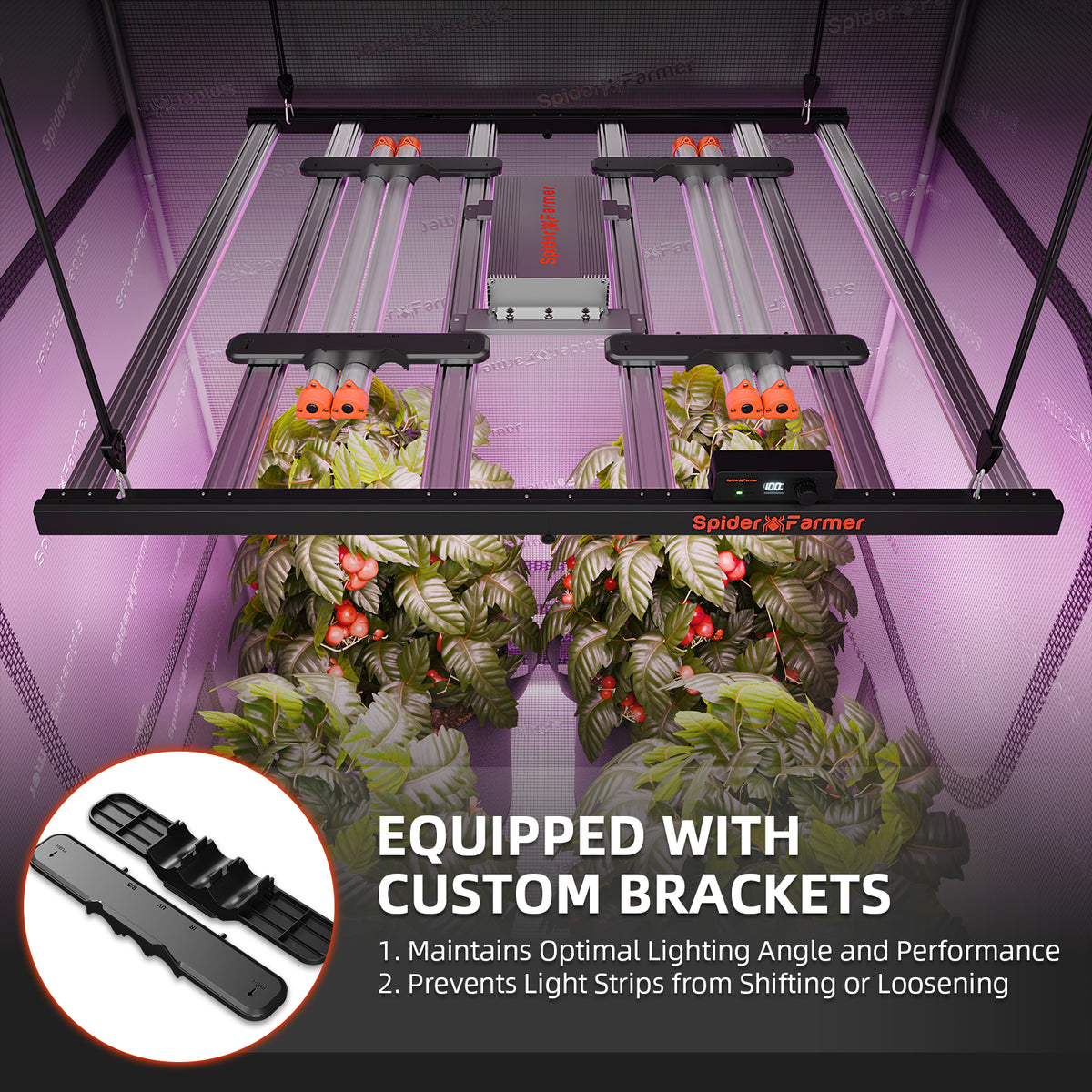 
                  
                    Spider Farmer UV30 & IR16 LED Grow Light Bars Set (60cm) – Upgraded UV & Infrared Supplement for Plants
                  
                
