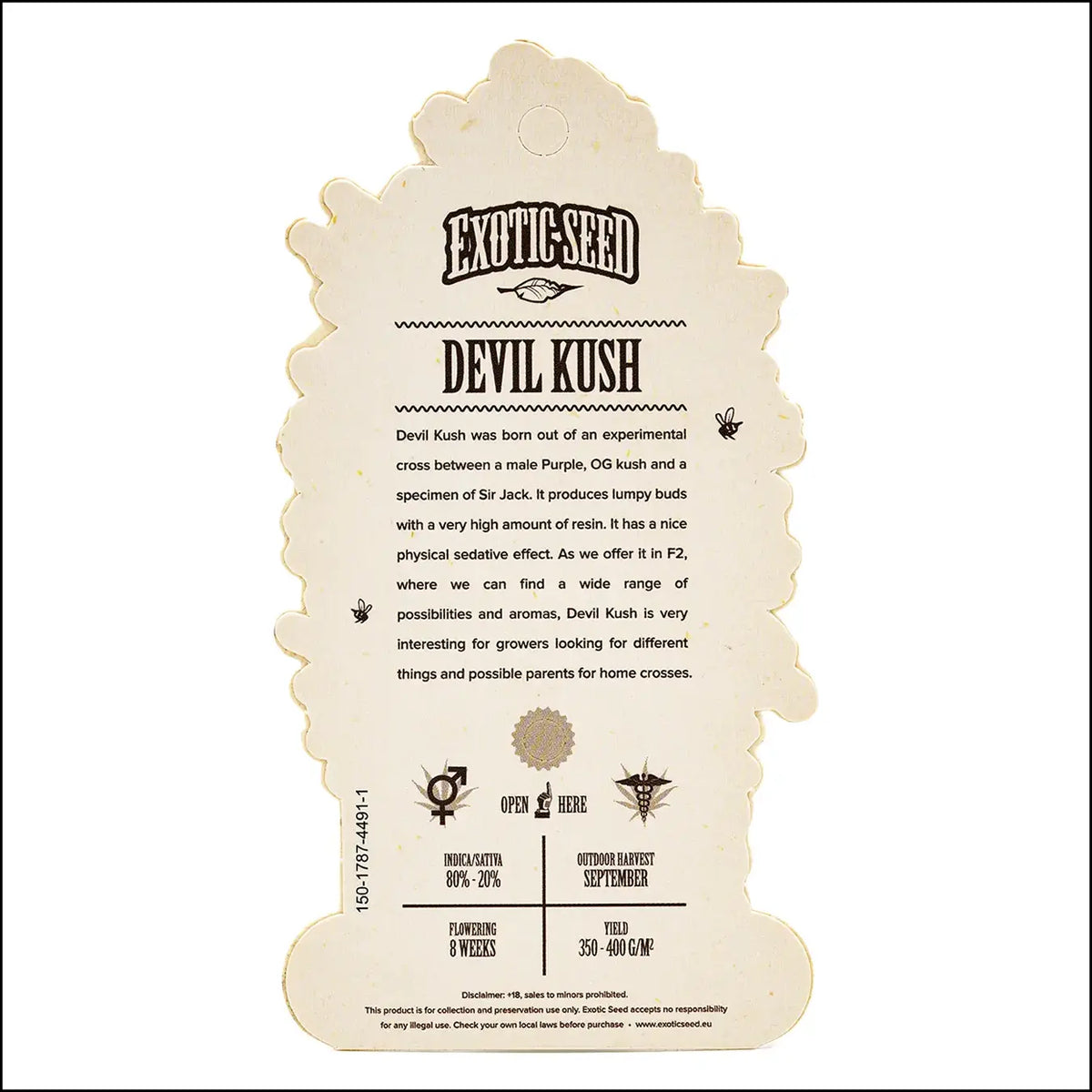 
                  
                    Exotic Seed - DEVIL KUSH - Reg.
                  
                