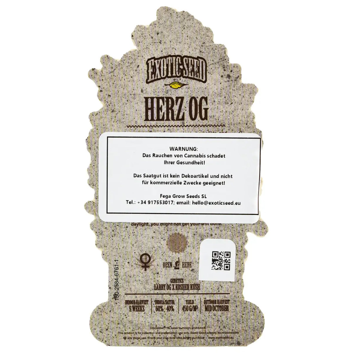 
                  
                    Exotic Seed - HERZ OG - Feminisert
                  
                