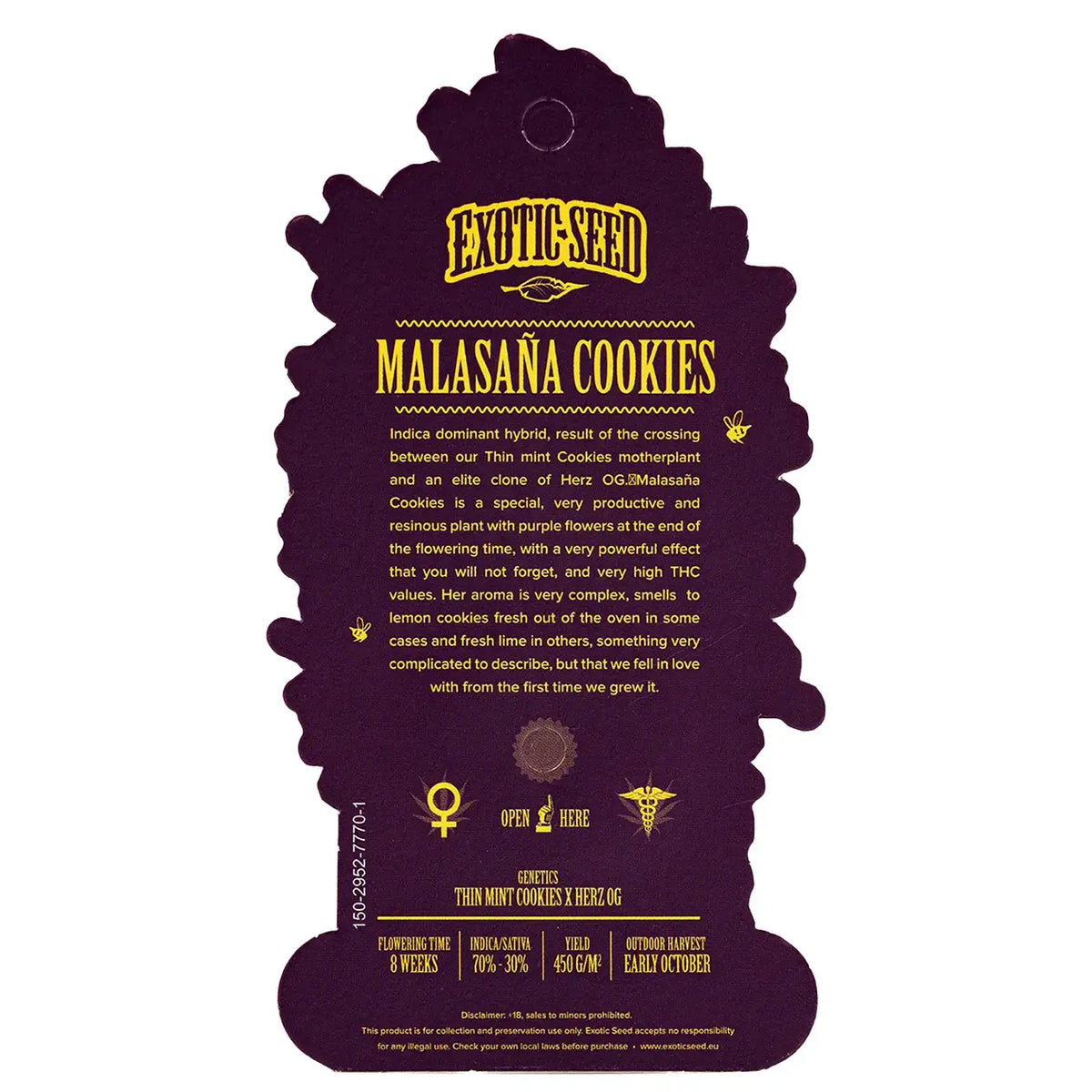 
                  
                    Exotic Seed - MALASANA COOKIES - Feminsiert
                  
                