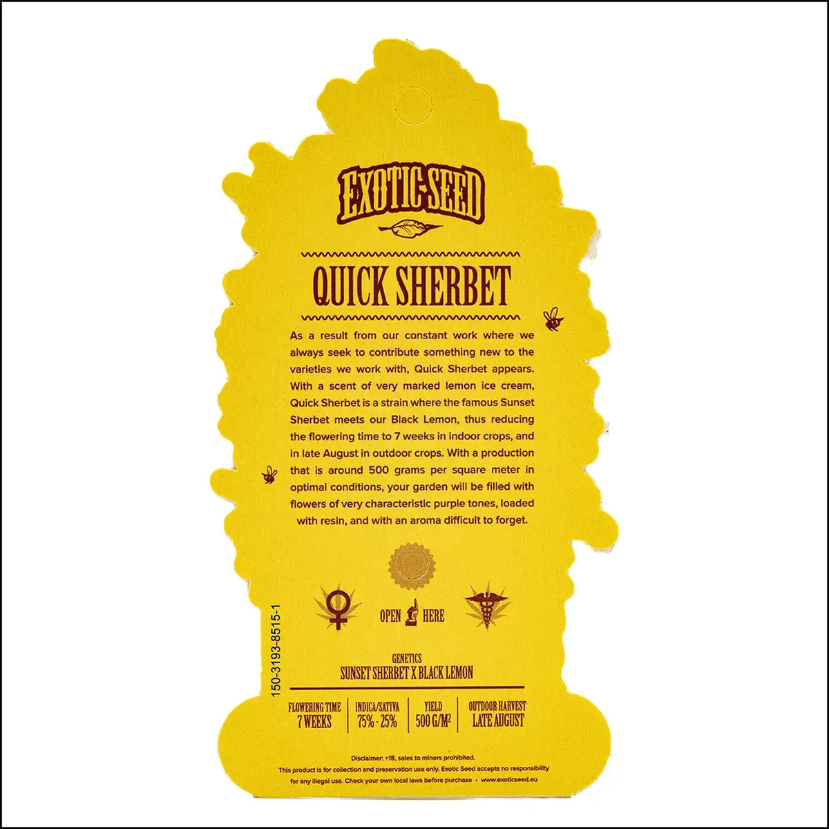 
                  
                    Exotic Seed - QUICK SHERBET - Feminsiert
                  
                