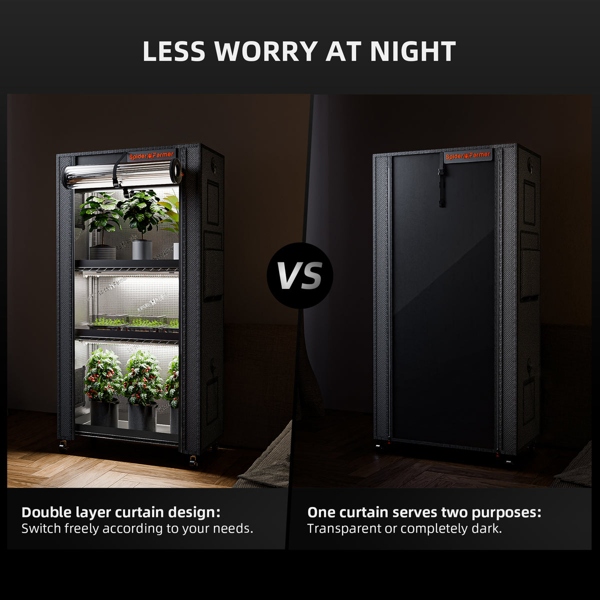 
                  
                    Spider Farmer 4 Tier Plant Stand With Grow Lights 108W , Plant Shelf with 1680D Grow Tent for Clone Seedling Indoor Plant and Greenhouse
                  
                