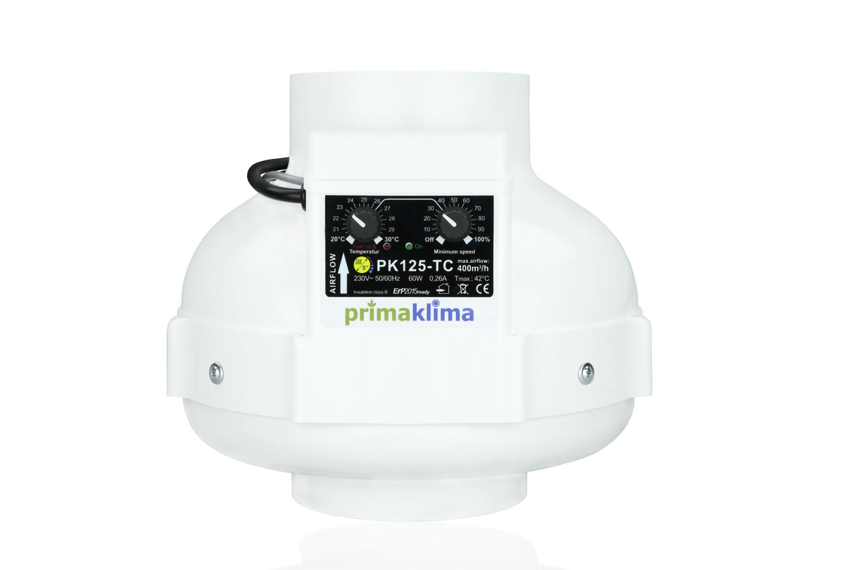Prima Klima Fan 125 400m³/ h Temp. Controlled