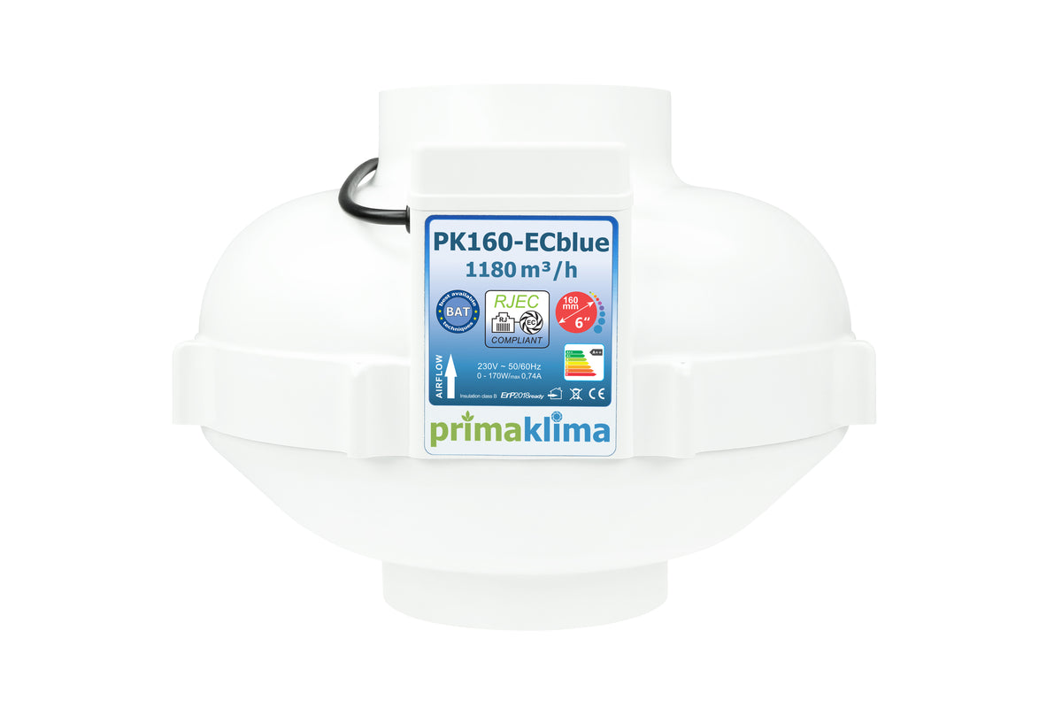 Prima Klima EC Ventilator Blue 1180m³/h 160mm RJEC Multispeed