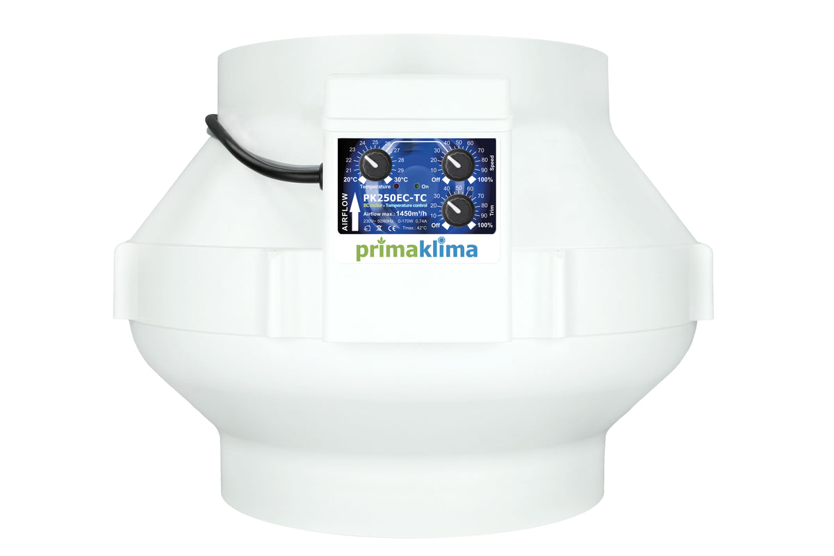 Prima Klima EC Ventilator Temp Controlled 1450m³/h 250mm